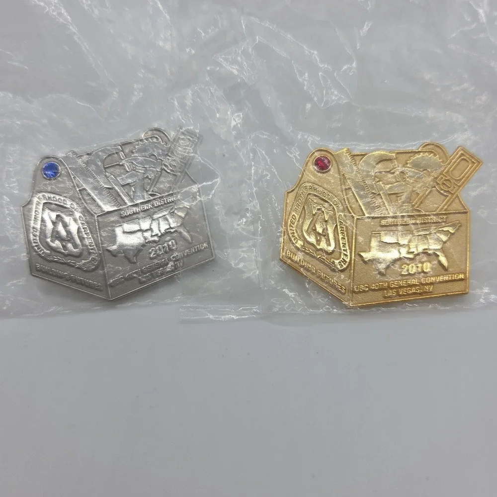 2010 Southern District UBC 40th General Convention Pins-Set Of 2